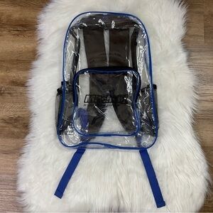 Clear Backpack Sports Concert Mitchell 1 Advertise Transparent Bag Pocket School
